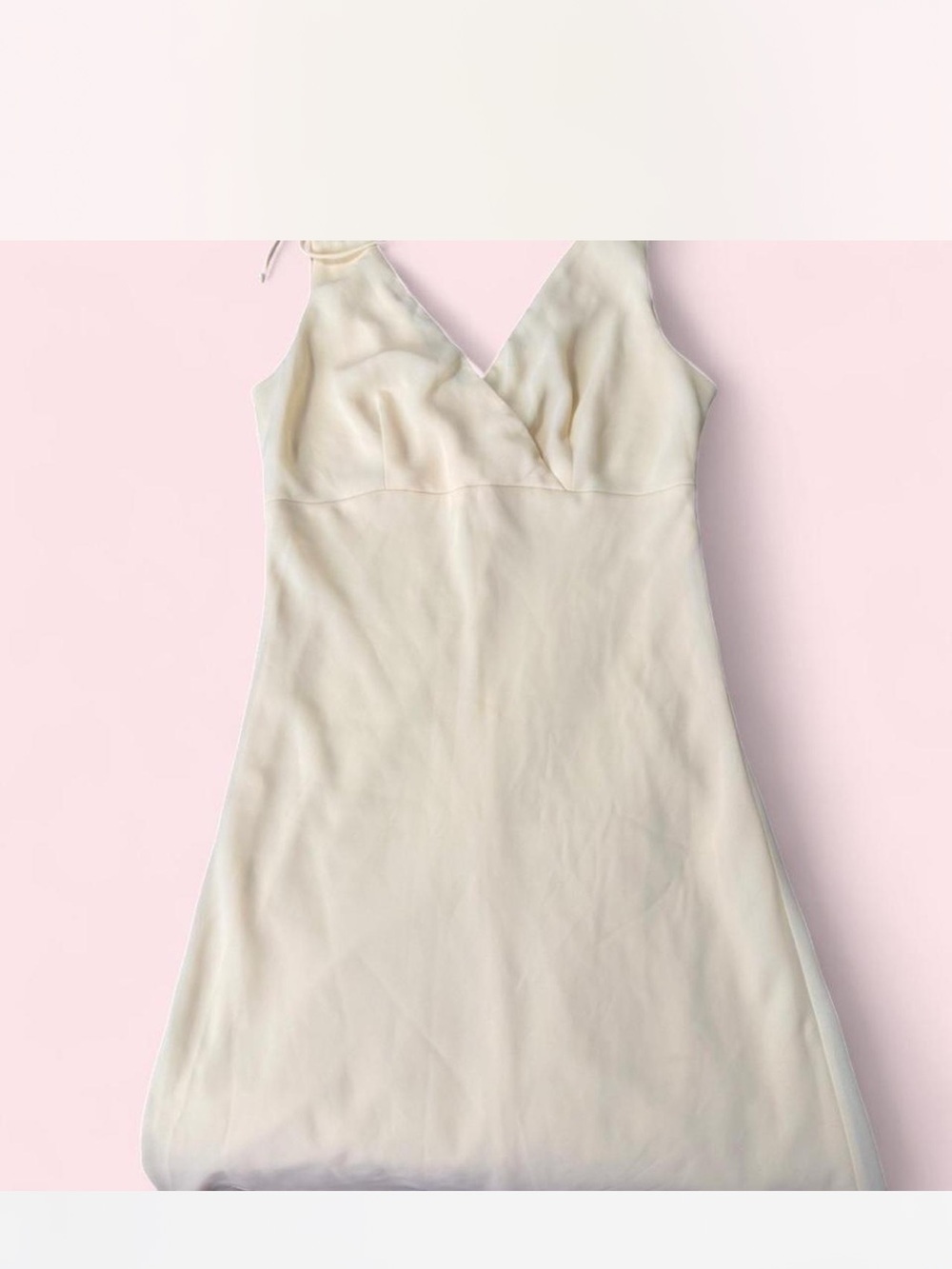 Vintage Paige Sleeveless V-Neck Cream Dress